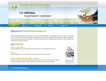 Tablet Screenshot of planetbiotechnology.com